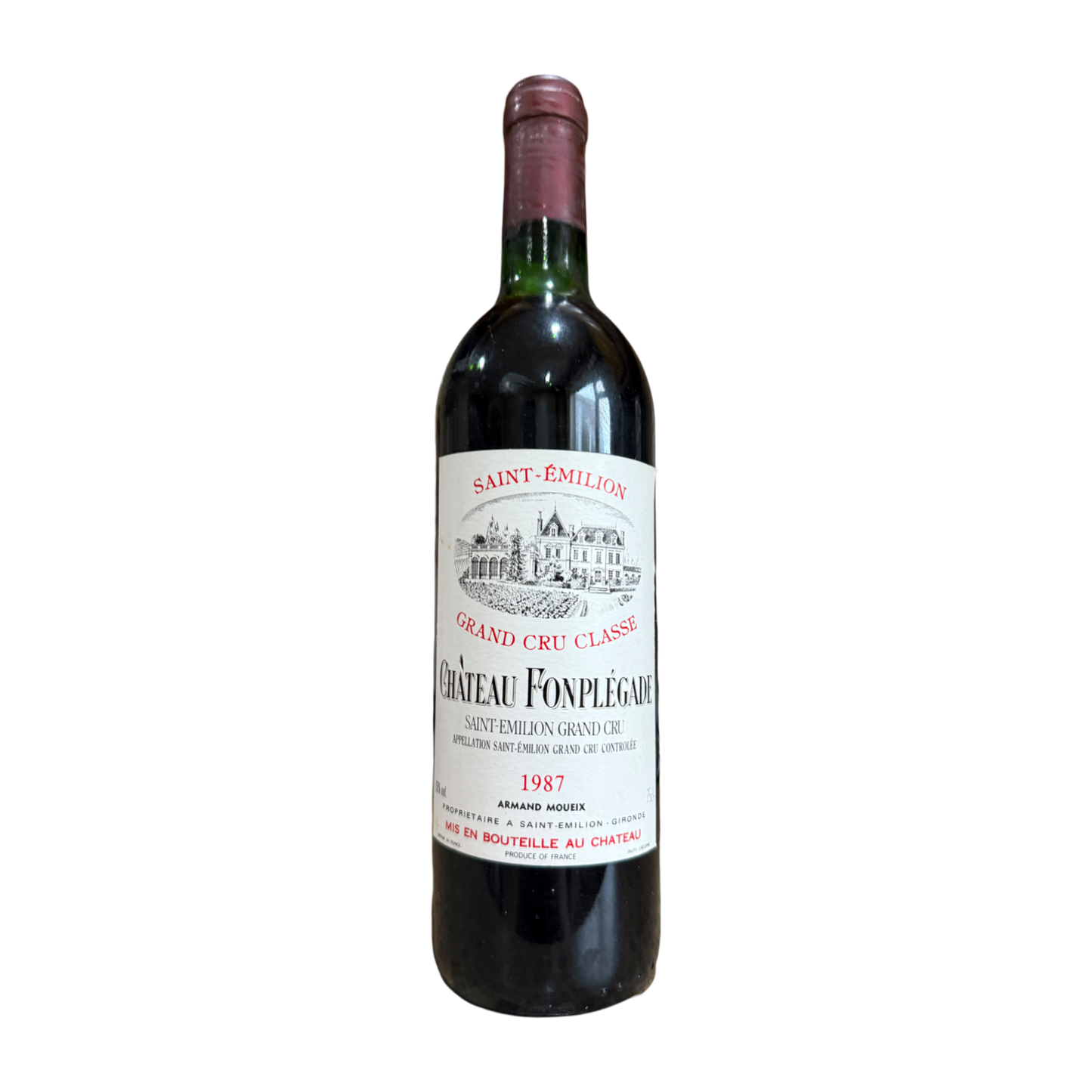 Château Fonplégade
Saint-Émilion Grand Cru (Grand Cru
Classé) 1987