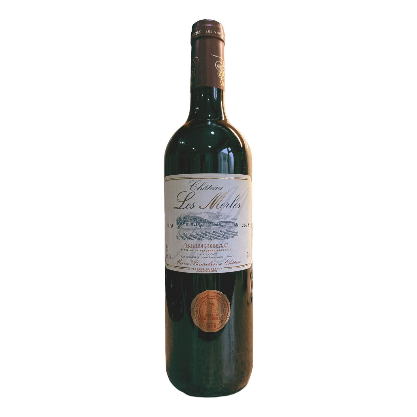 Vignobles Lajonie Château Les Merles Bergerac Rouge 2016