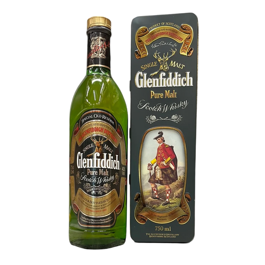 Glenfiddich Pure Single Malt Scotch Whisky Vintage Clan Kennedy 1980s